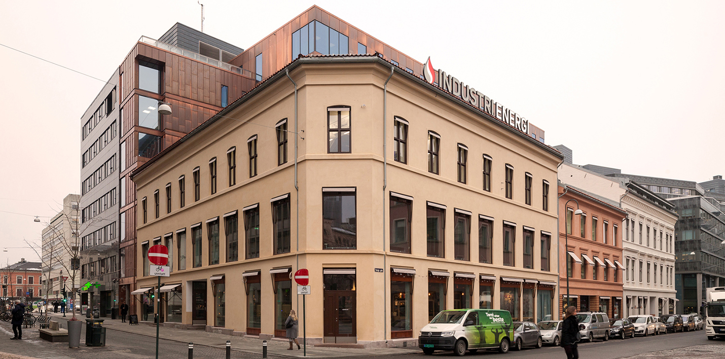 Old meets new in downtown Olso